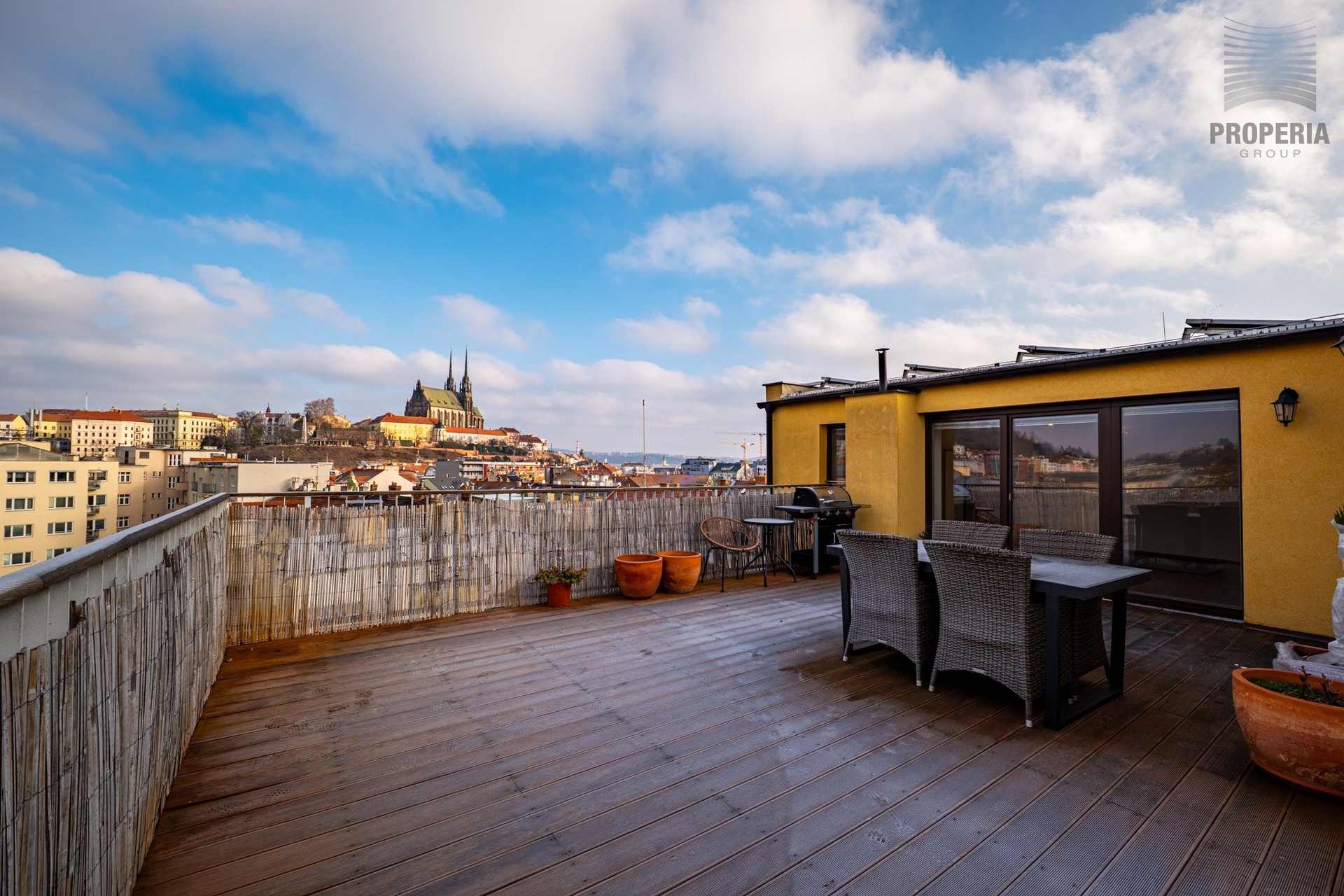 Prémiový mezonet 5+kk se dvěma terasami a výhledem na Špilberk a Petrov – Bezručova, Staré Brno